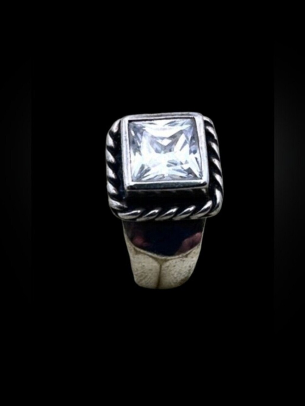 925 Sterling Silver Silpada Elizabeth Statement Ring Size 7